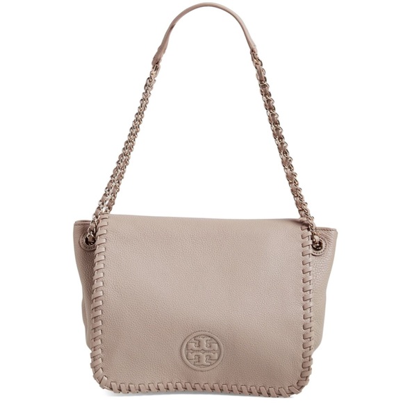Tory Burch Marion Small Leather Bag Light Oak - Picture 2 of 16